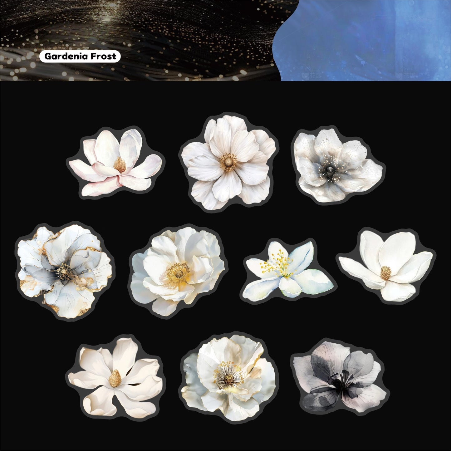 Ink Blossom Stickers