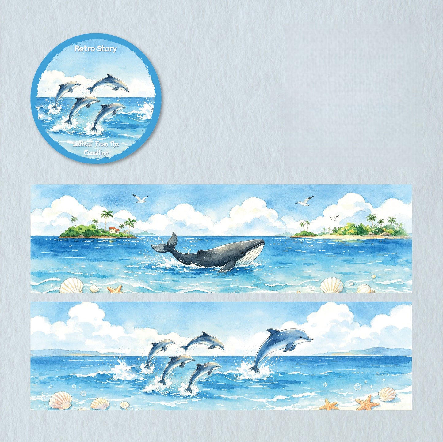 Coastal Letters Washi Tape