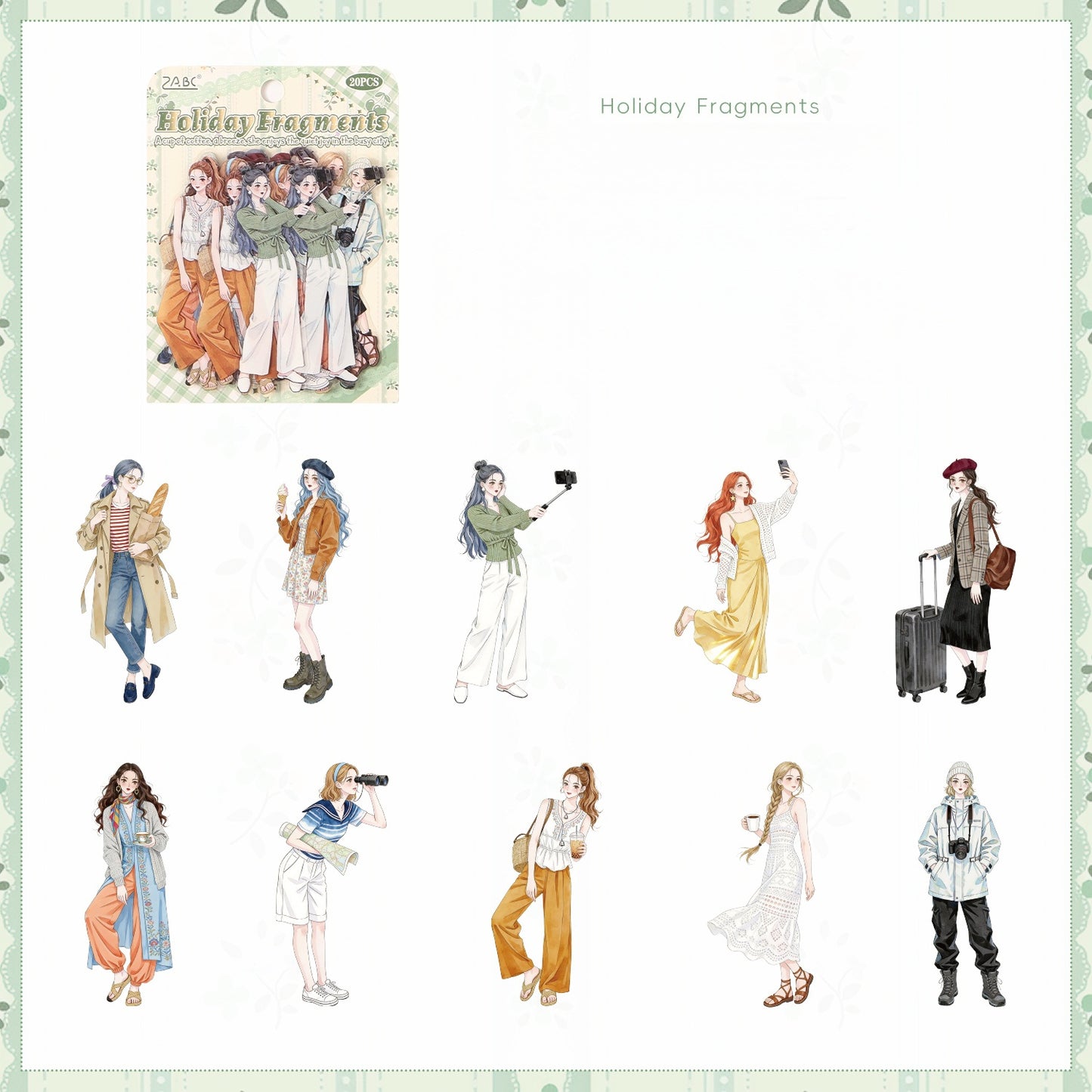 Exquisite Character Stickers
