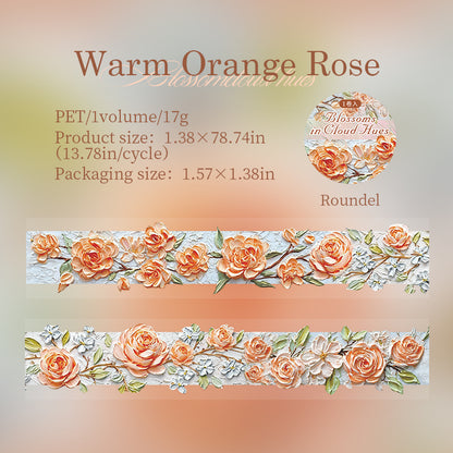 Embossed Oil Painting Floral Tape
