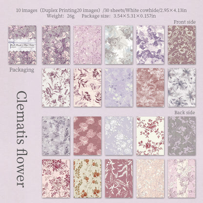 Floral Whisper Textured Papers