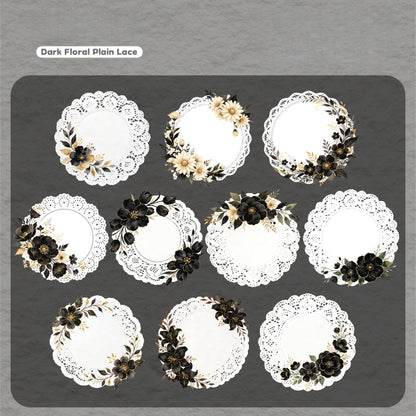 Lace Floral Stickers