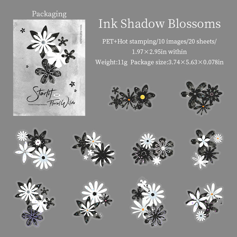 Starlit Flower Field Stickers