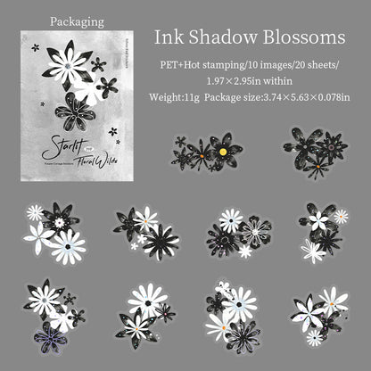 Starlit Flower Field Stickers