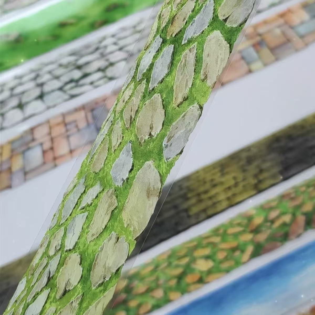 4cm*120cm Vintage Cobblestone Path Tape Collection