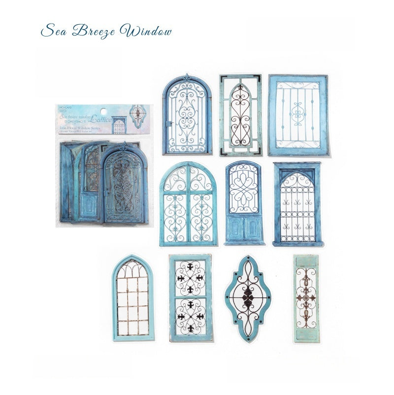 Iron Floral Window Stickers