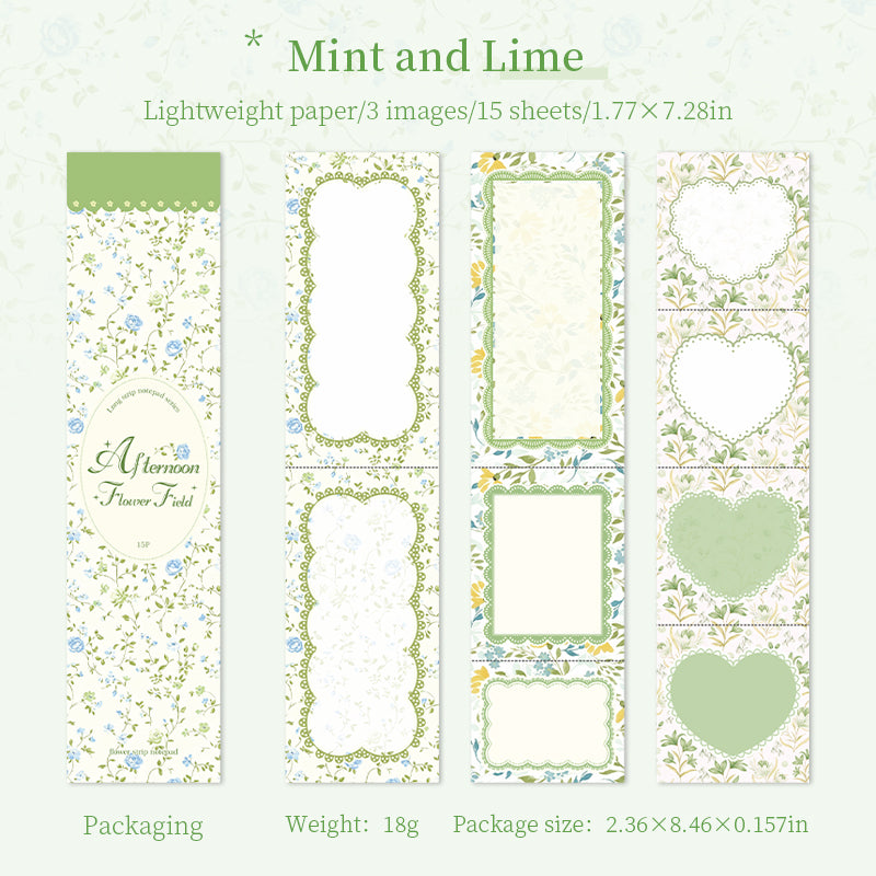 Afternoon Flower Field Memo Pad