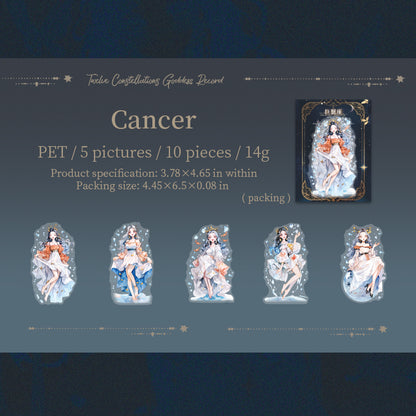 Zodiac Goddess Stickers