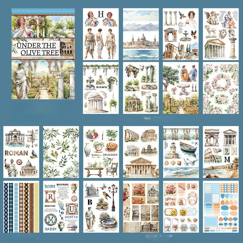 European Vintage Court Sticker Book