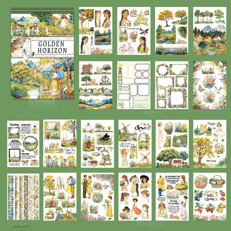 Vintage Countryside Sticker Book