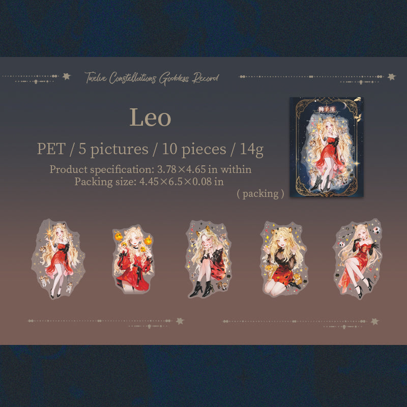 Zodiac Goddess Stickers