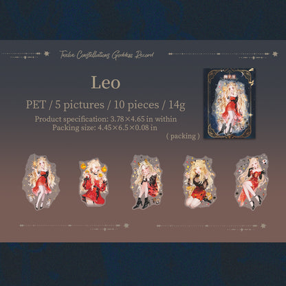 Zodiac Goddess Stickers