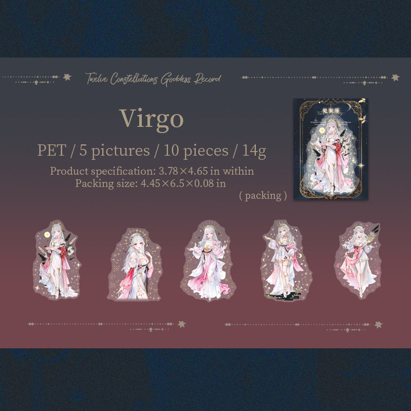 Zodiac Goddess Stickers