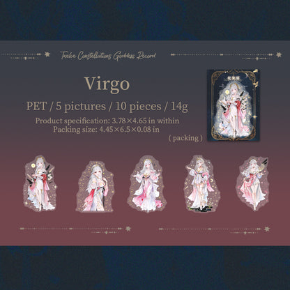 Zodiac Goddess Stickers