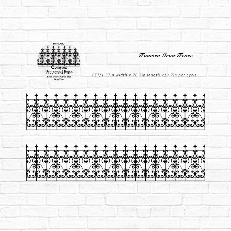 Ornate Iron Fence Tape