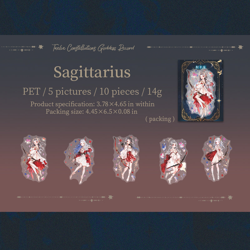 Zodiac Goddess Stickers