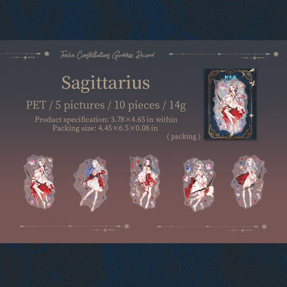 Zodiac Goddess Stickers