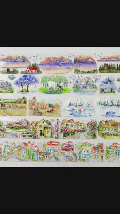 Watercolor Scenery Tape Collection