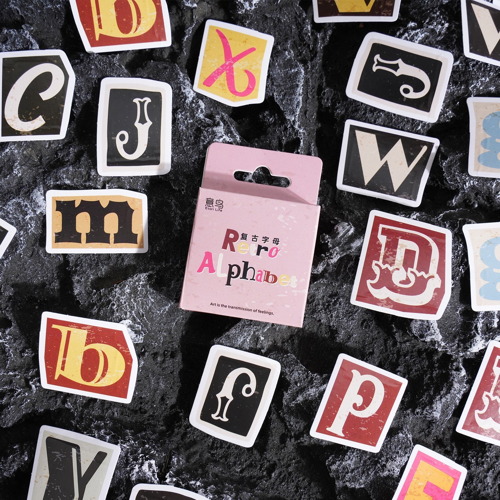 Vintage Alphabet Sticker 46pcs – Doodle Diarys